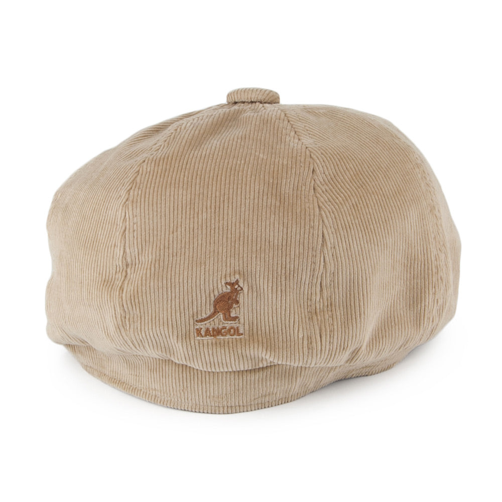 Gorra Newsboy Hawker de pana de Kangol - Beige