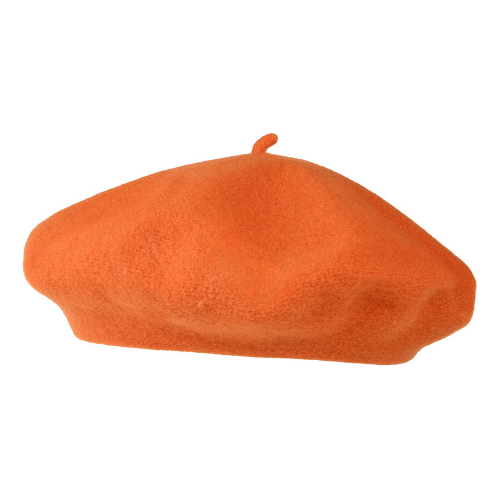 Boina Authentique de lana merino de Laulhère - Naranja Oscuro
