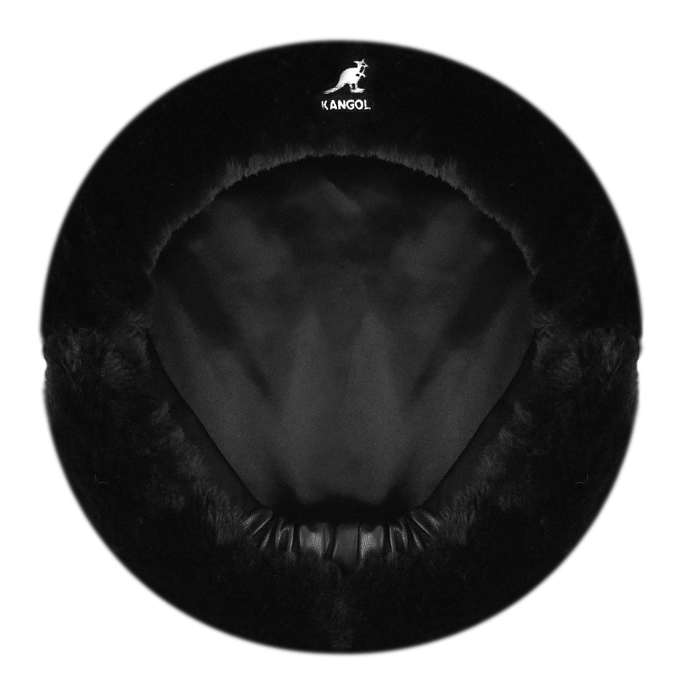 Boina de piel sintética de Kangol - Negro