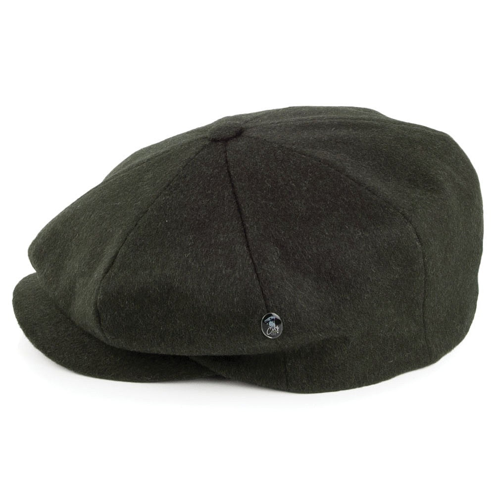 Gorra Newsboy de lana Loden de City Sport - Verde Oscuro