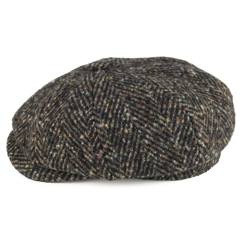Gorra Newsboy de diseño de espiga de Olney - Verde Oliva
