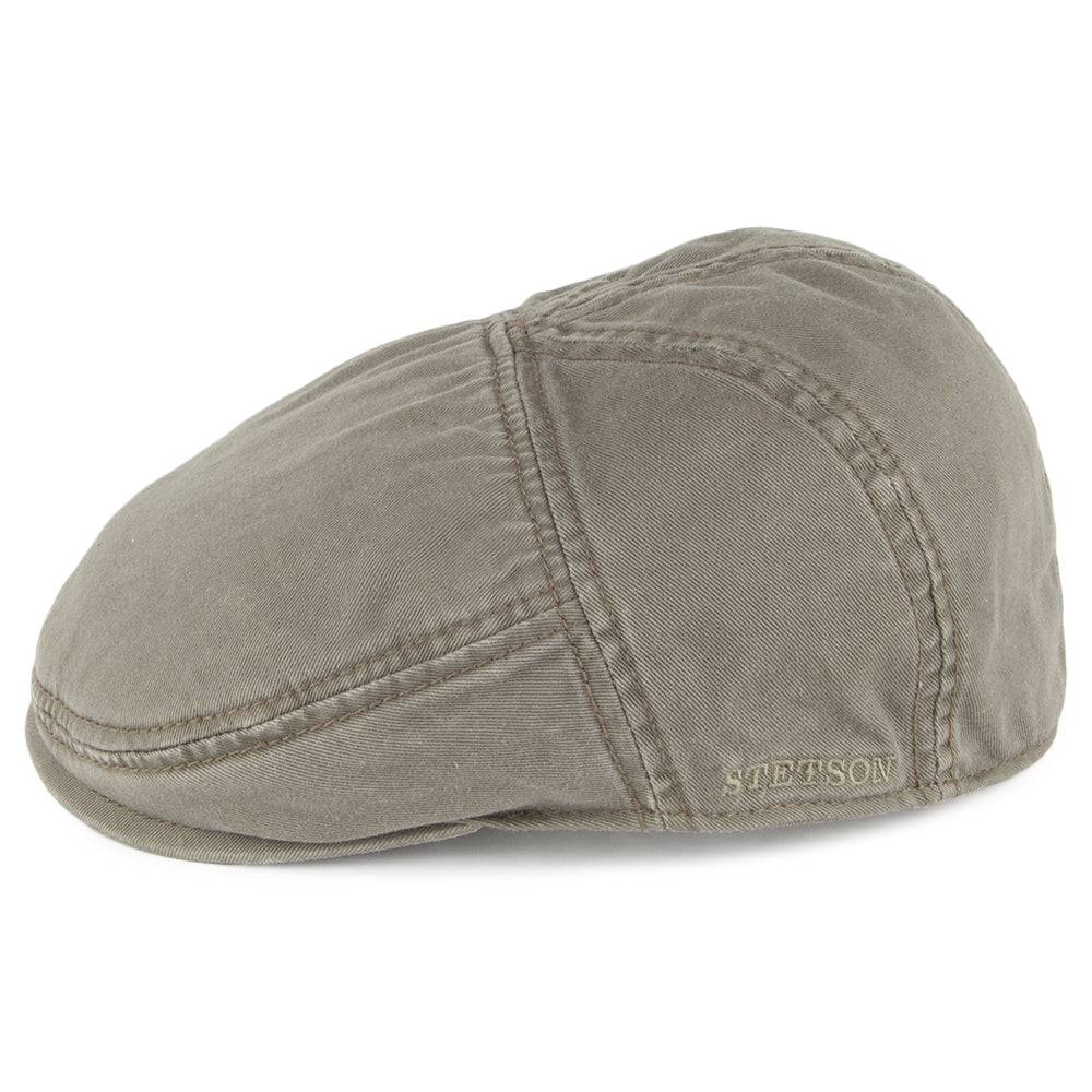 Gorra plana Paradise de algodón de Stetson - Verde Oliva