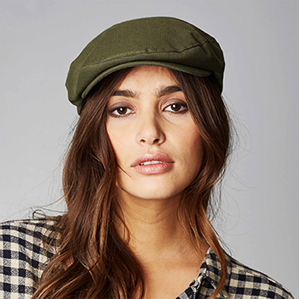 Gorra plana Hooligan de Brixton - Oliva