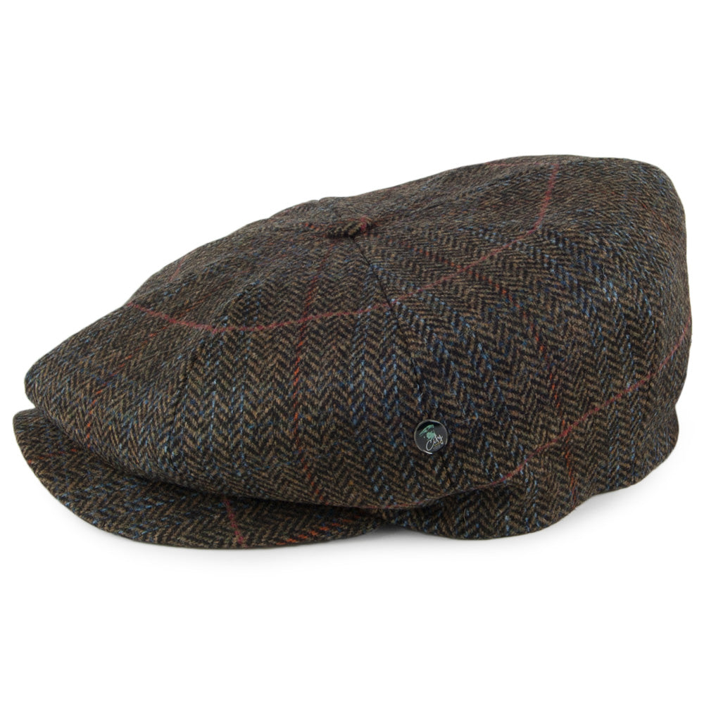 Gorra Newsboy diseño de espiga de City Sport - Verde Oliva