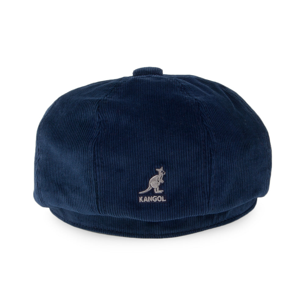 Gorra Newsboy Hawker de pana de Kangol - Azul Marino
