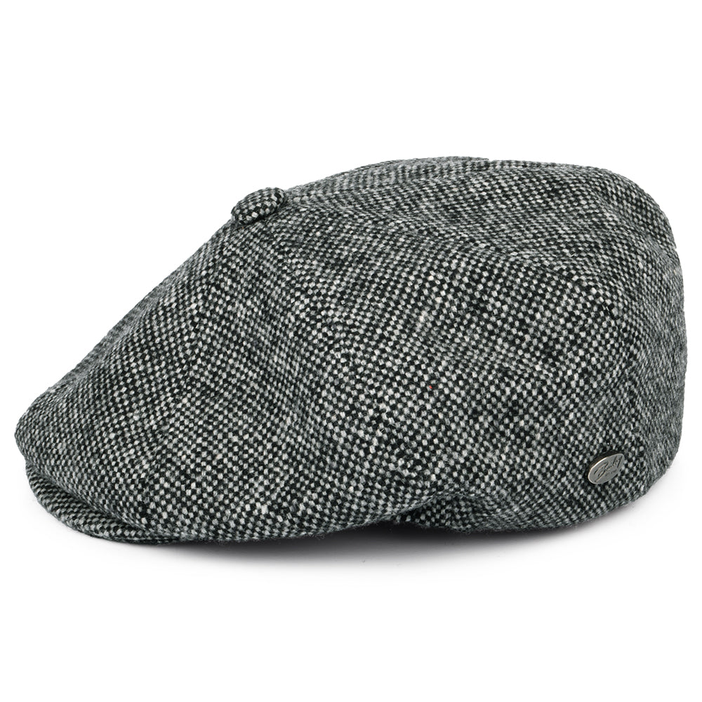 Gorra Newsboy Galvin Italian de Tweed de Bailey - Negro