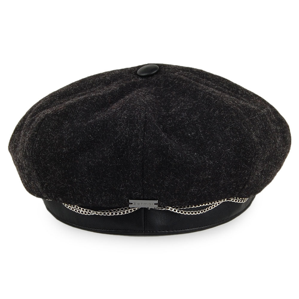 Sombrero Baker Boy Clara de Betmar - Negro