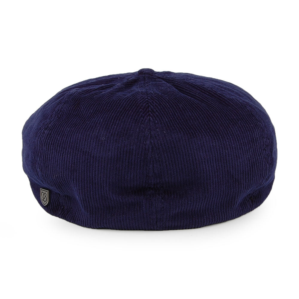 Gorra Newsboy Brood de pana de Brixton - Azul