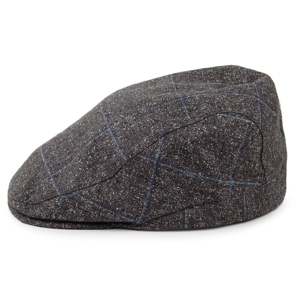 Gorra plana Sports de Mallalieus de mezcla de seda y algodón de Failsworth - Gris-Azul