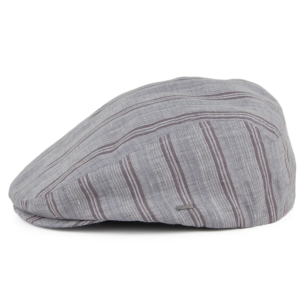 Gorra plana a rayas de Bailey - Gris