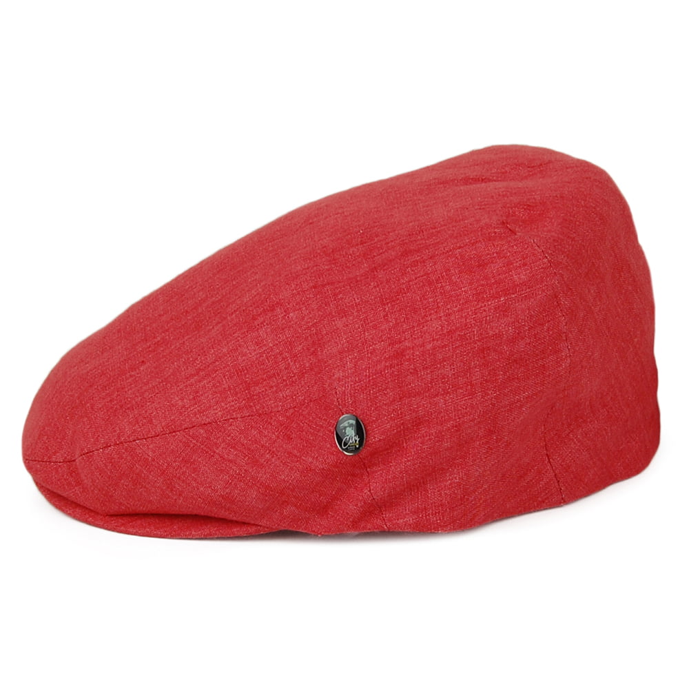 Gorra plana Promo de lino de City Sport - Rojo Ladrillo