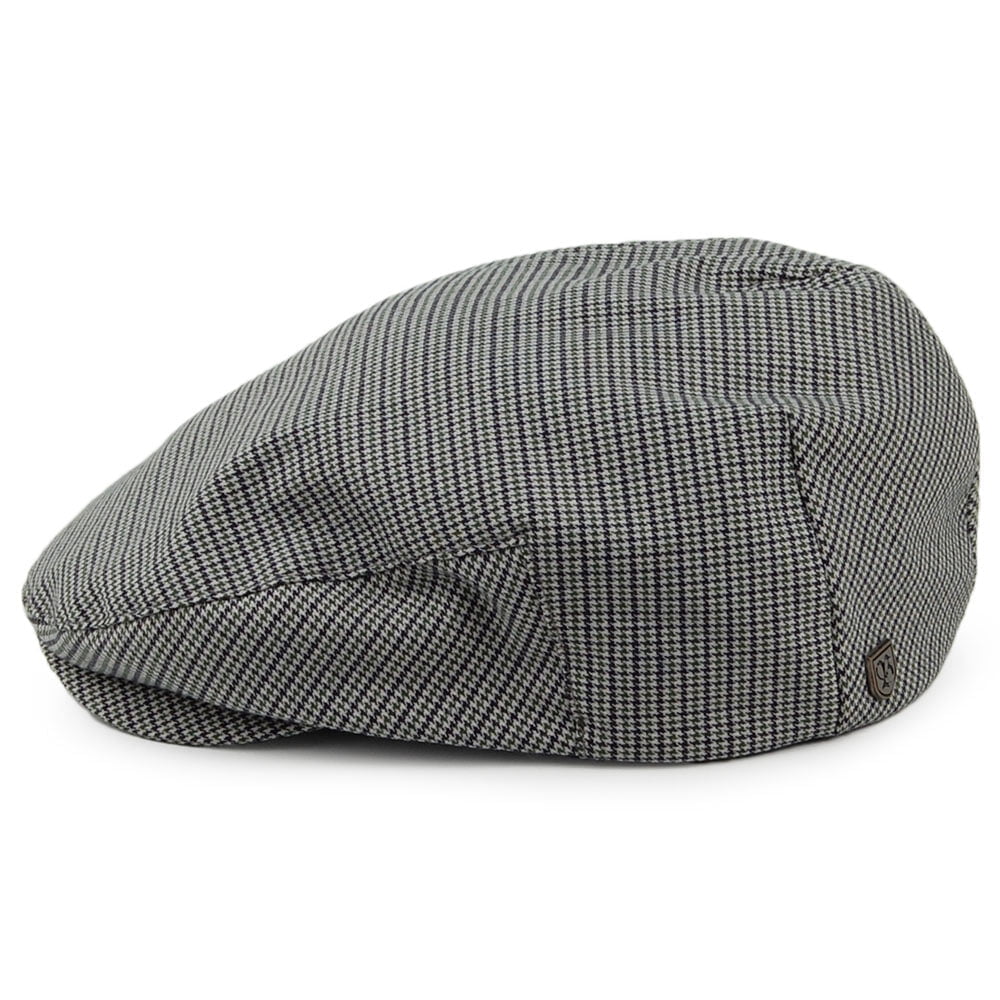 Gorra plana Hooligan pata de gallo de Brixton - Oliva-Azul Marino