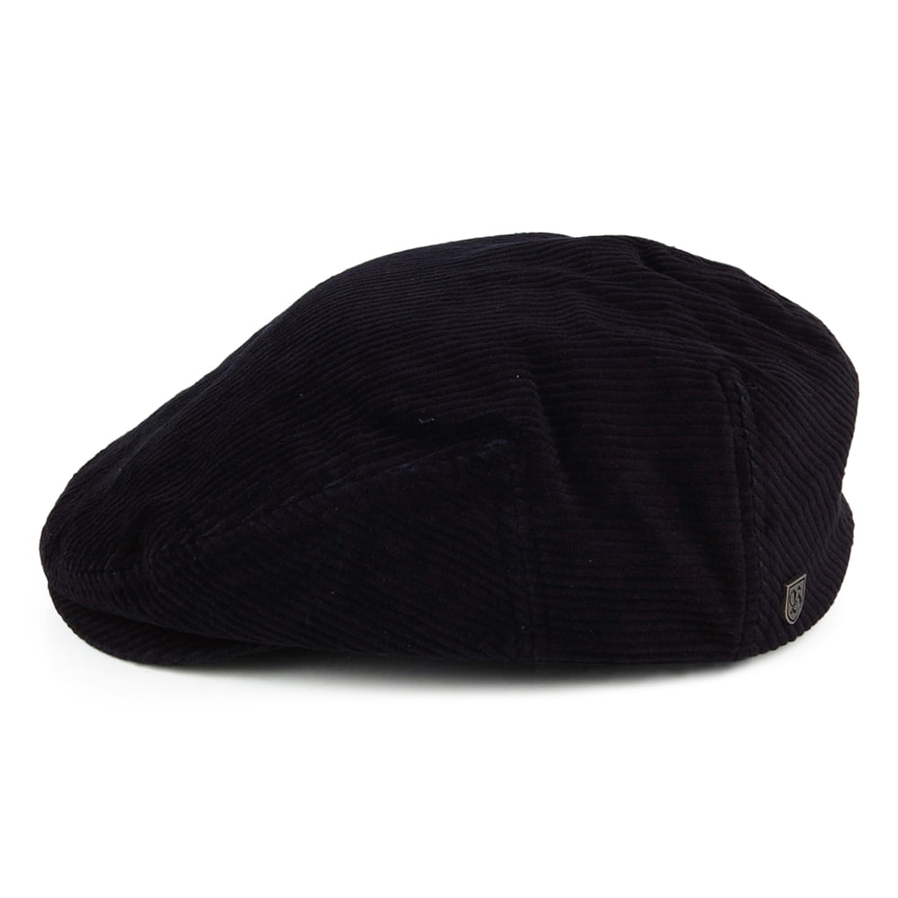 Gorra plana Hooligan ligero de pana de Brixton - Azul Marino Lavado