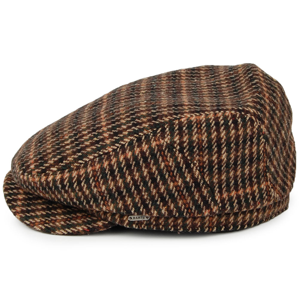 Gorra plana Ixia pata de gallo de Barts - Marrón Jaspeado
