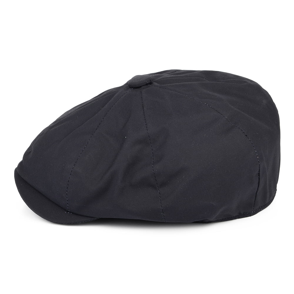 Gorra Newsboy de algodón encerado de Christys - Azul Marino