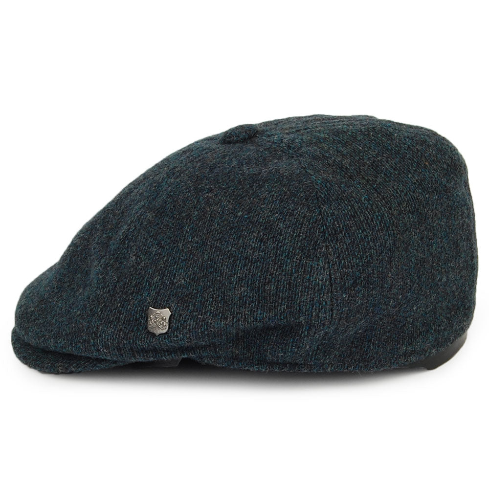 Gorra Newsboy Hudson de astracán merino de Failsworth - Azul Petróleo