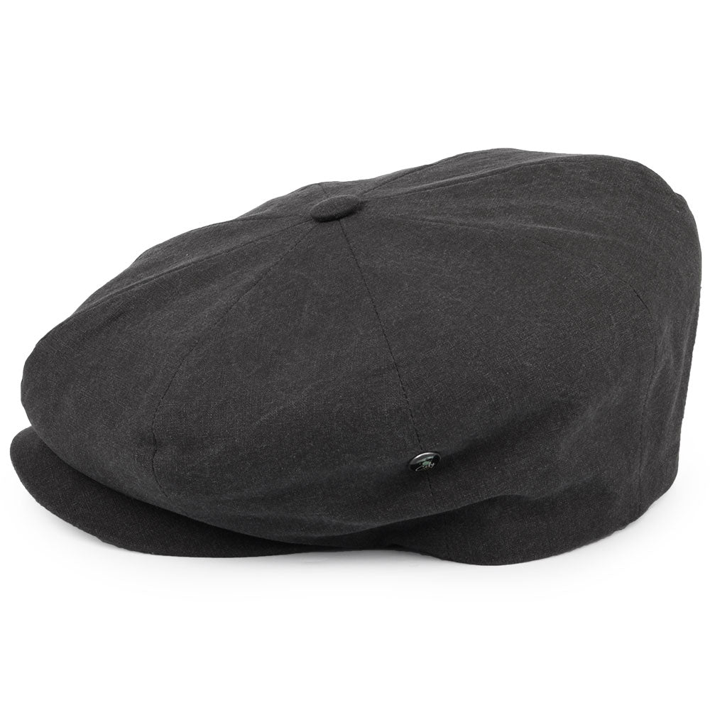 Gorra Newsboy de algodón lavado de City Sport - Antracita