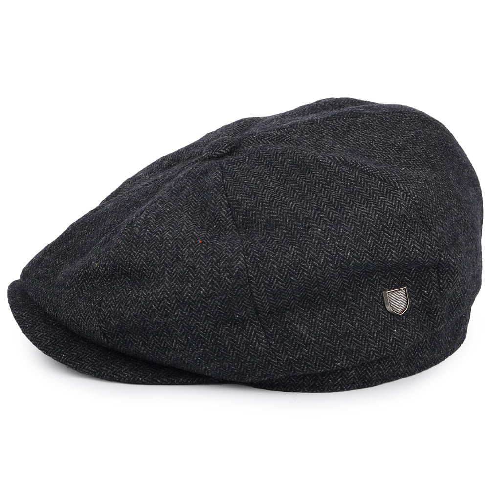Gorra Newsboy Brood holgada de Brixton - Azul Marino-Blanco