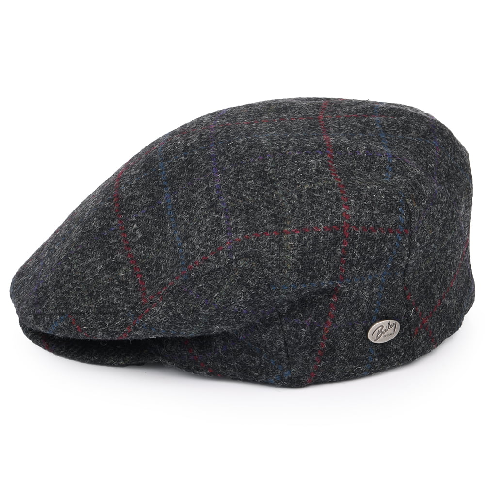 Gorra plana Lord a cuadros de Bailey - Antracita