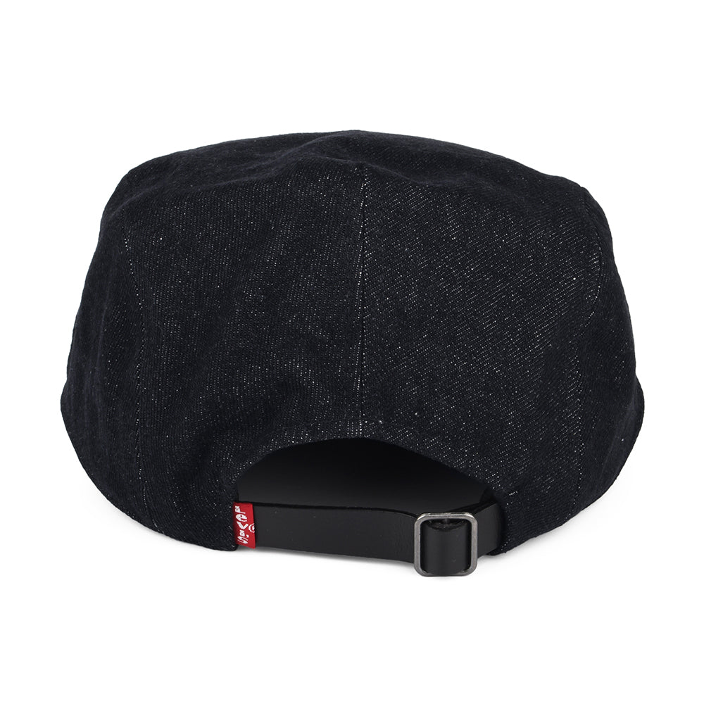 Gorra plana Driver de tejido vaquero de Levi's - Azul Oscuro