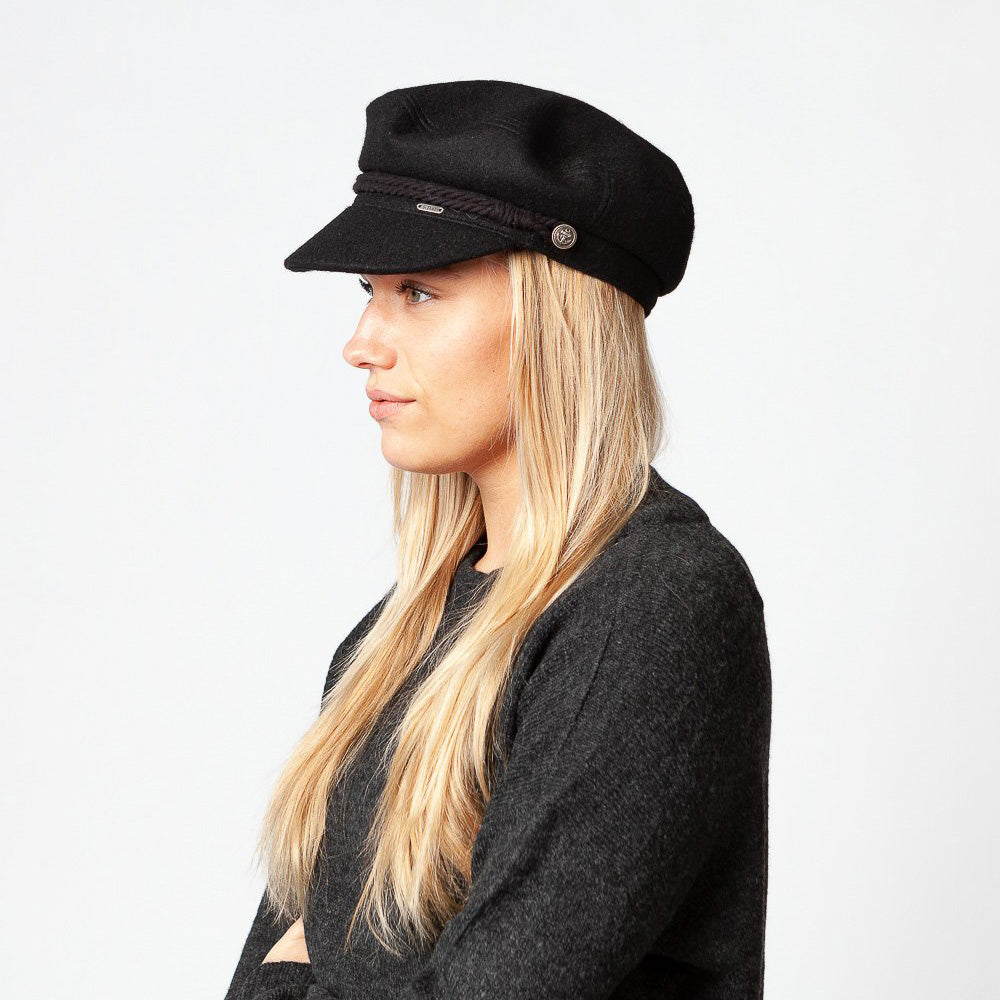 Gorra marinera Skipper de lana de Barts - Negro