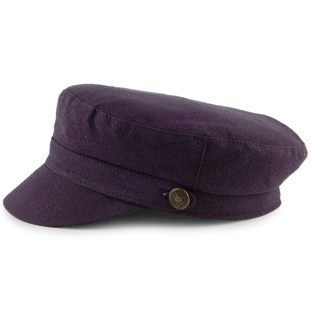 Gorra marinera Paddington de lino grueso de Christys - Azul Marino