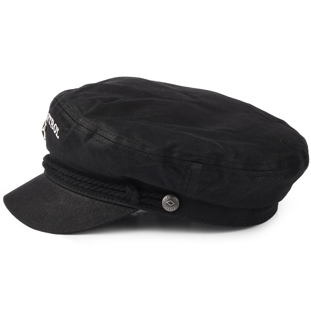 Gorra marinera Out Of Control Joe Strummer de algodón encerado de Brixton - Negro