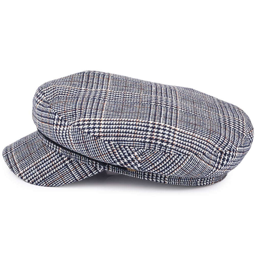 Gorra marinera cuadros escoceses de Brixton - Azul
