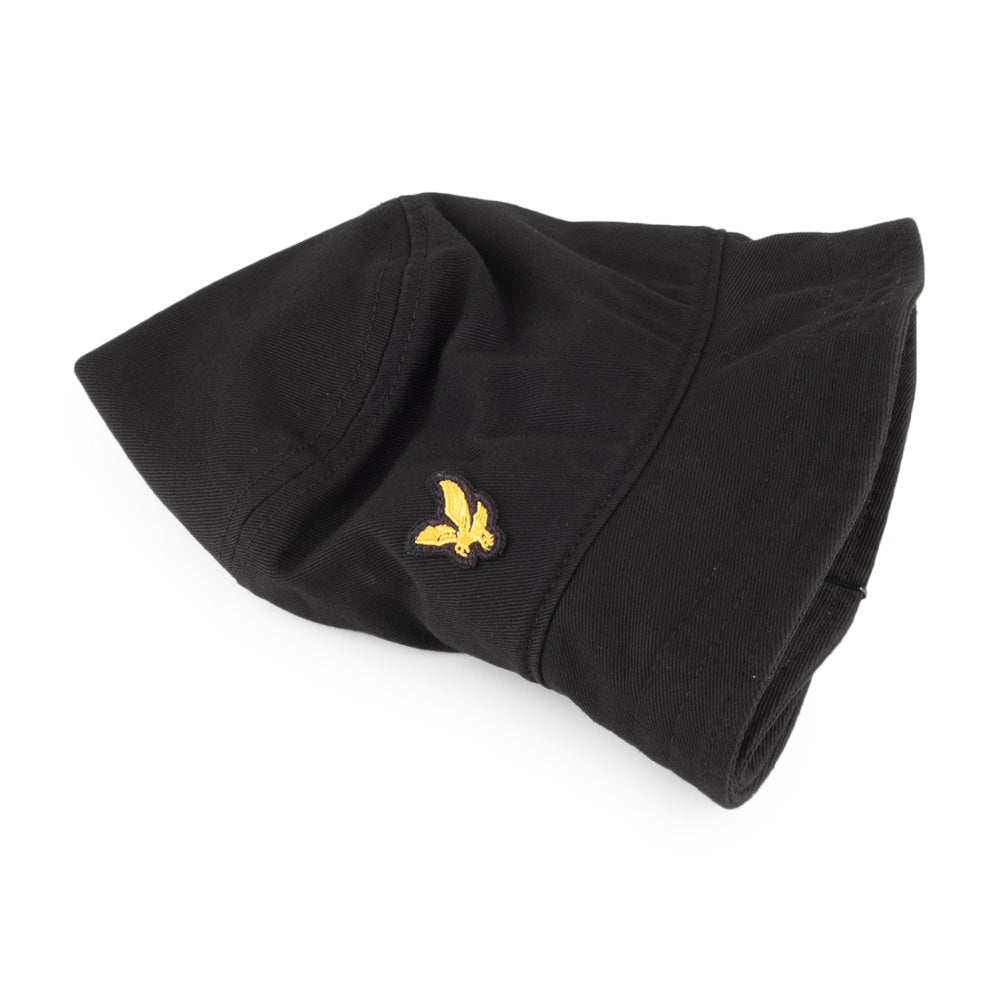 Sombrero de pescador de sarga de algodón de Lyle & Scott - Negro