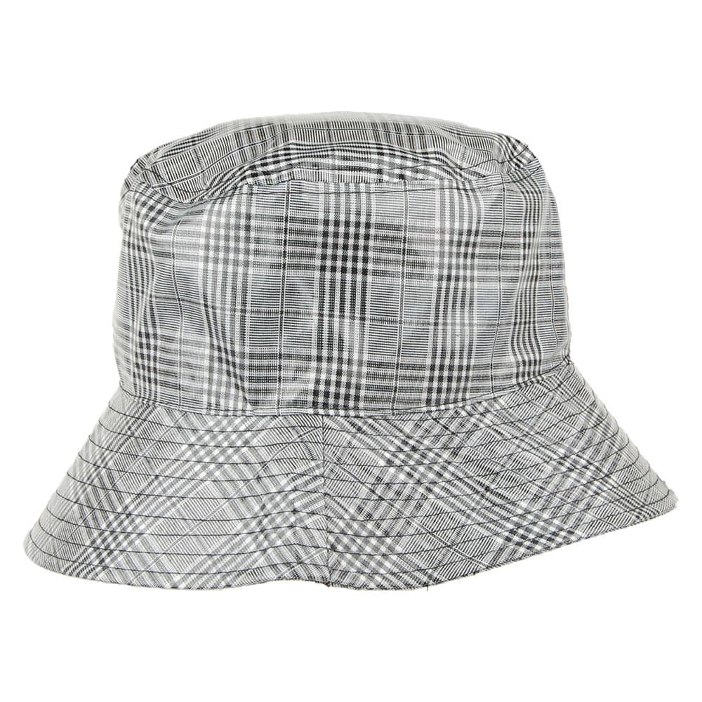Sombrero de pescador Bastia Tela escocesa de Scala - Negro-Gris