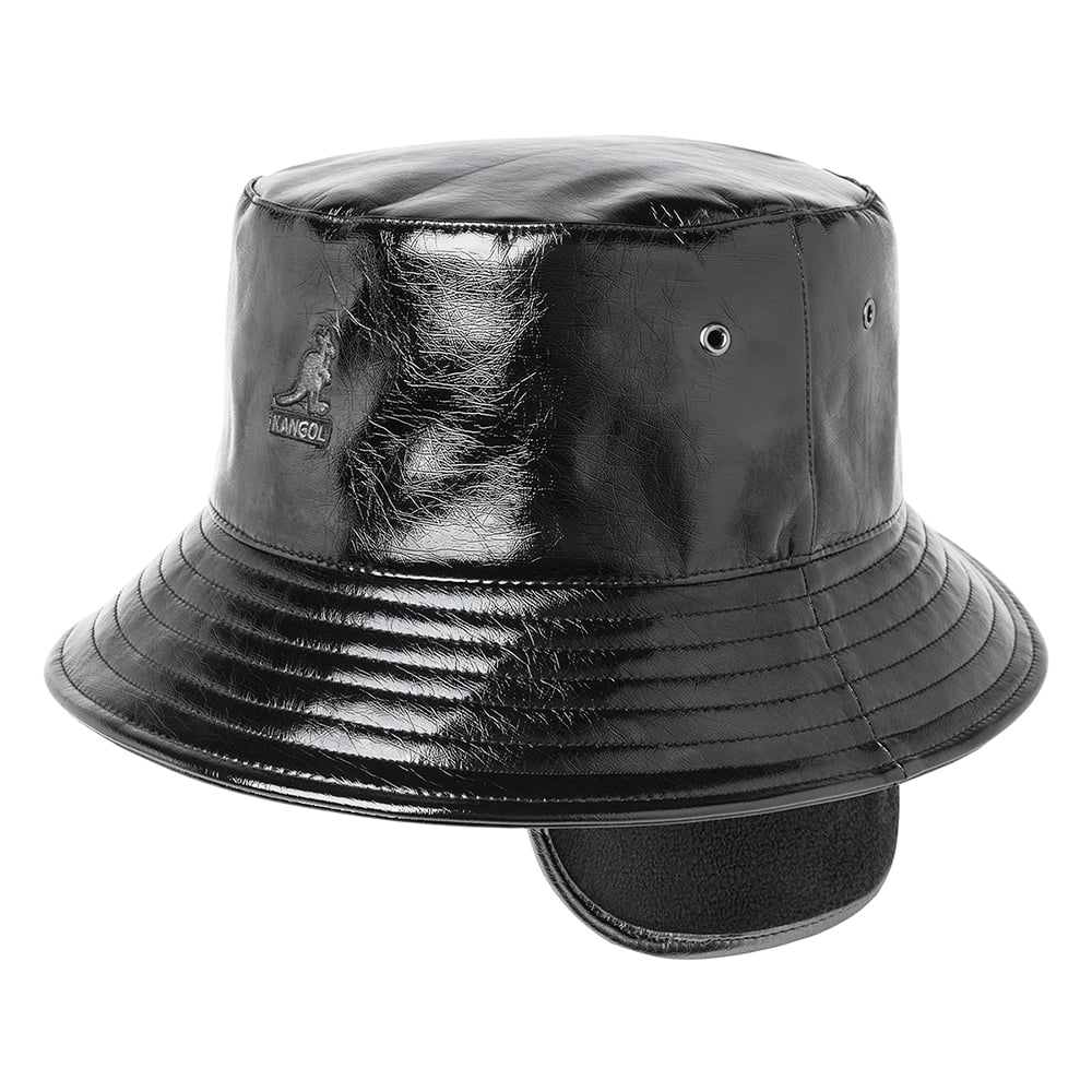 Sombrero de pescador Future con orejeras de Kangol - Negro
