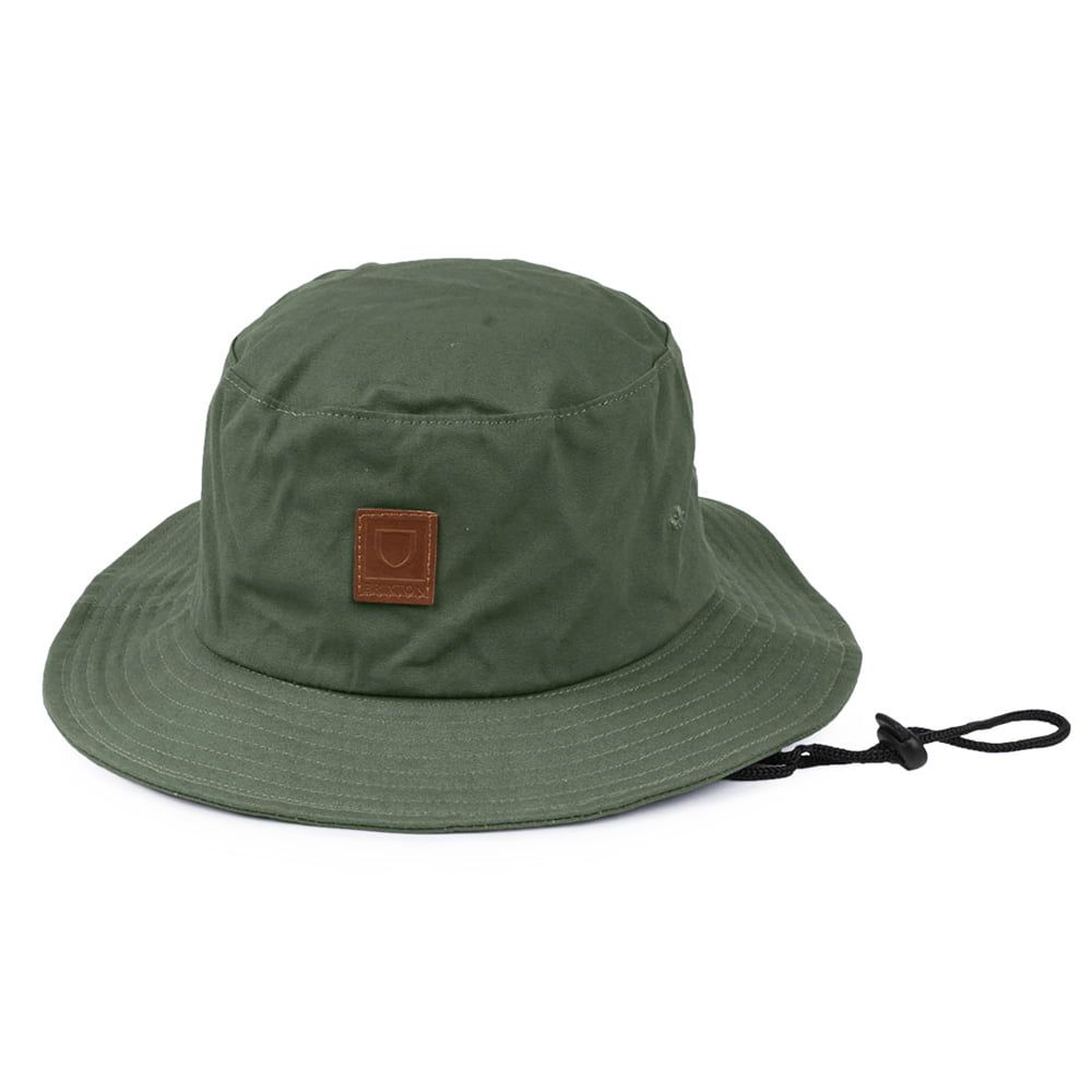 Sombrero de pescador Alpha de algodón de Brixton - Verde Oliva