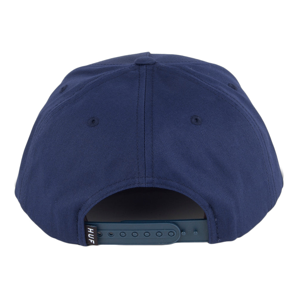Gorra Snapback Triple Triangle de HUF - Azul Marino