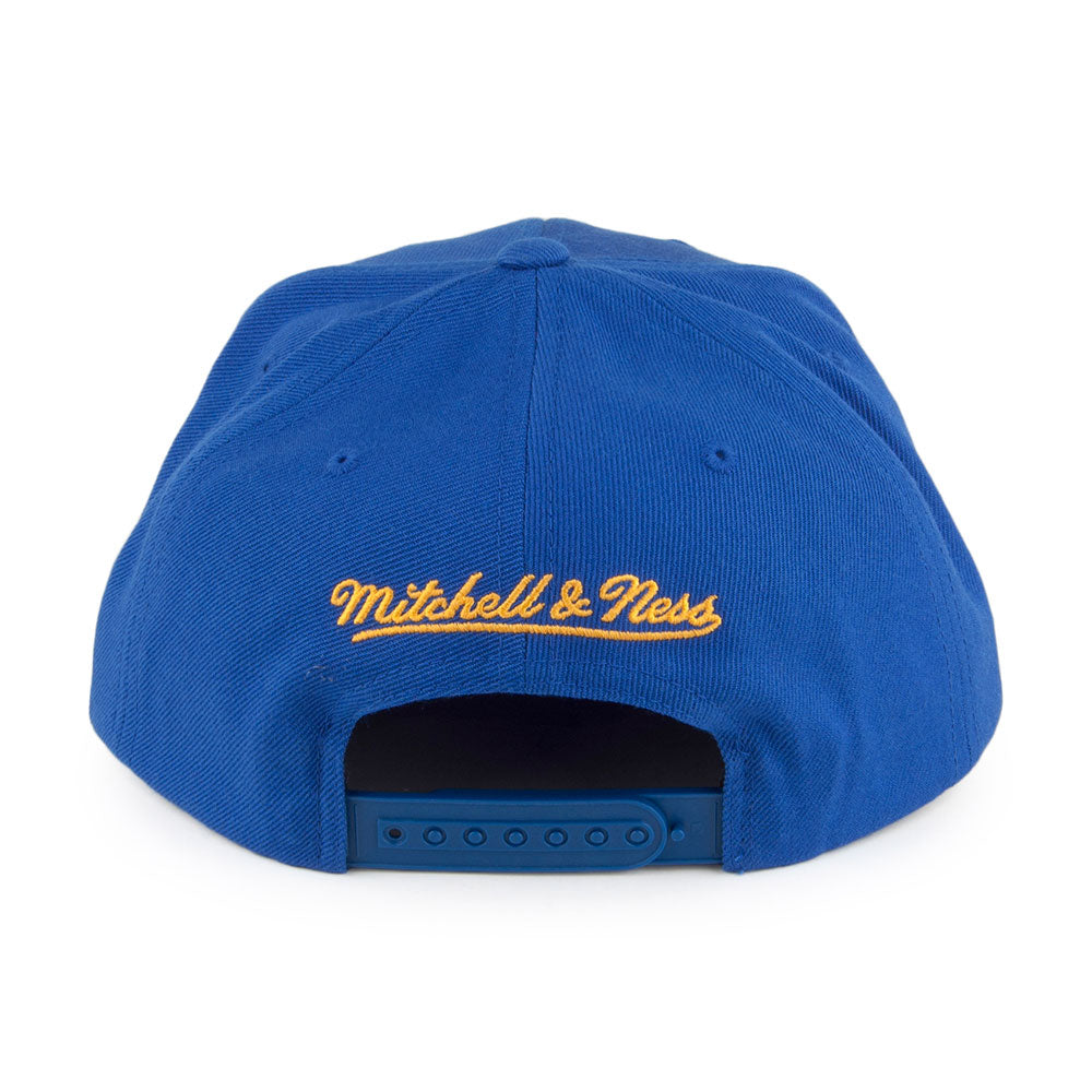 Gorra Snapback Vice Script Solid Golden State Warriors de Mitchell & Ness- Azul