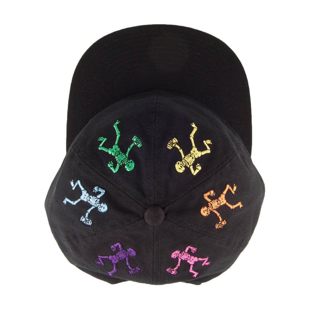 Gorra Snapback Owsley 6 paneles de HUF - Negro