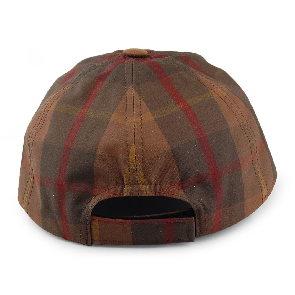 Gorra de béisbol Millerain británico de algodón encerado de City Sport - Marrón-Oliva