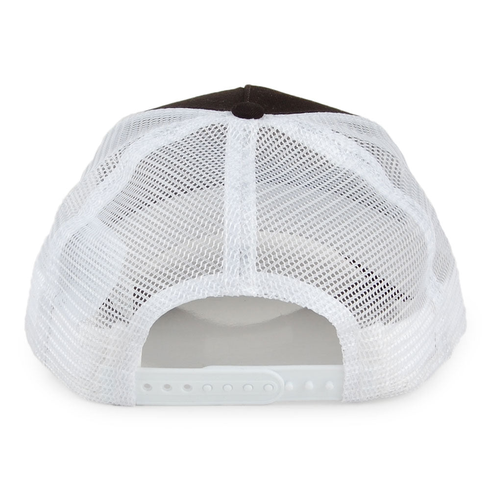 Gorra Trucker Oval Script de New Era - Negro