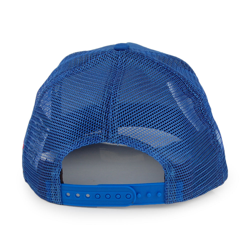 Gorra Trucker A-Frame Character Patch Capitán América de New Era - Azul