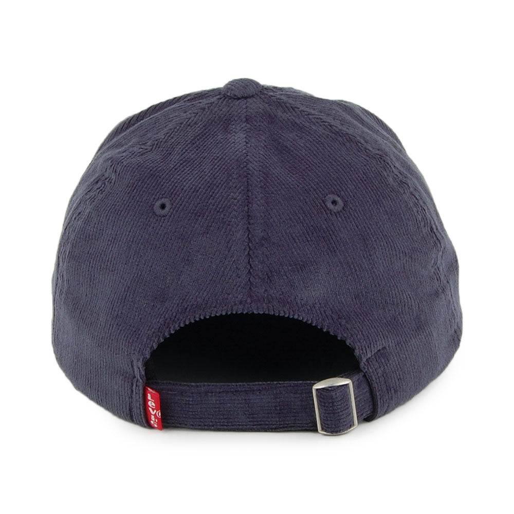 Gorra de béisbol Batwing Flexfit de pana de Levi's - Azul Marino
