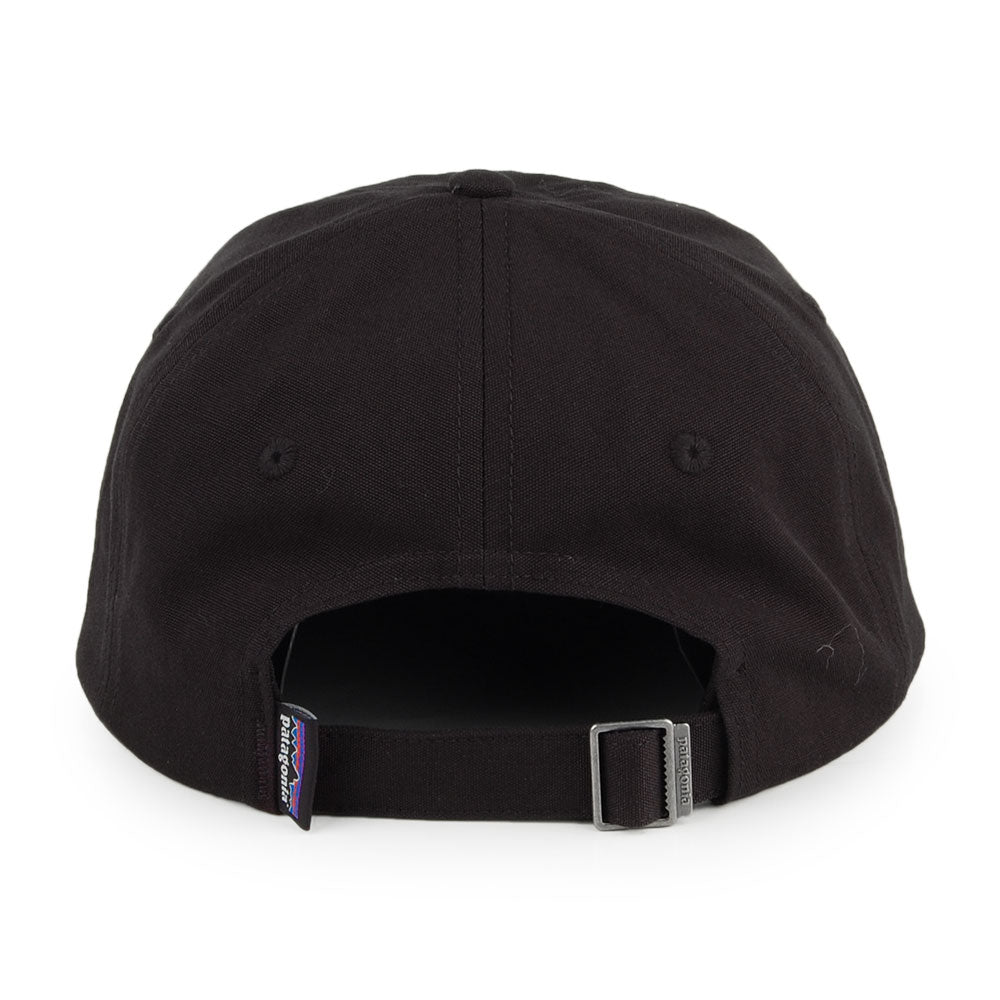 Gorra de béisbol P-6 Label LoPro Trad de algodón orgánico de Patagonia - Negro