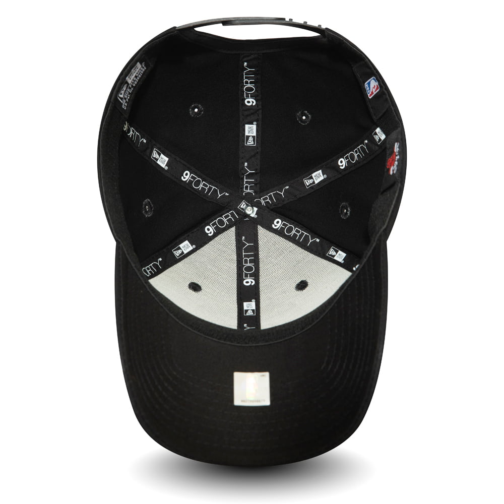 Gorra de béisbol 9FORTY NBA Stretch Snap Chicago Bulls de New Era - Negro sobre Negro