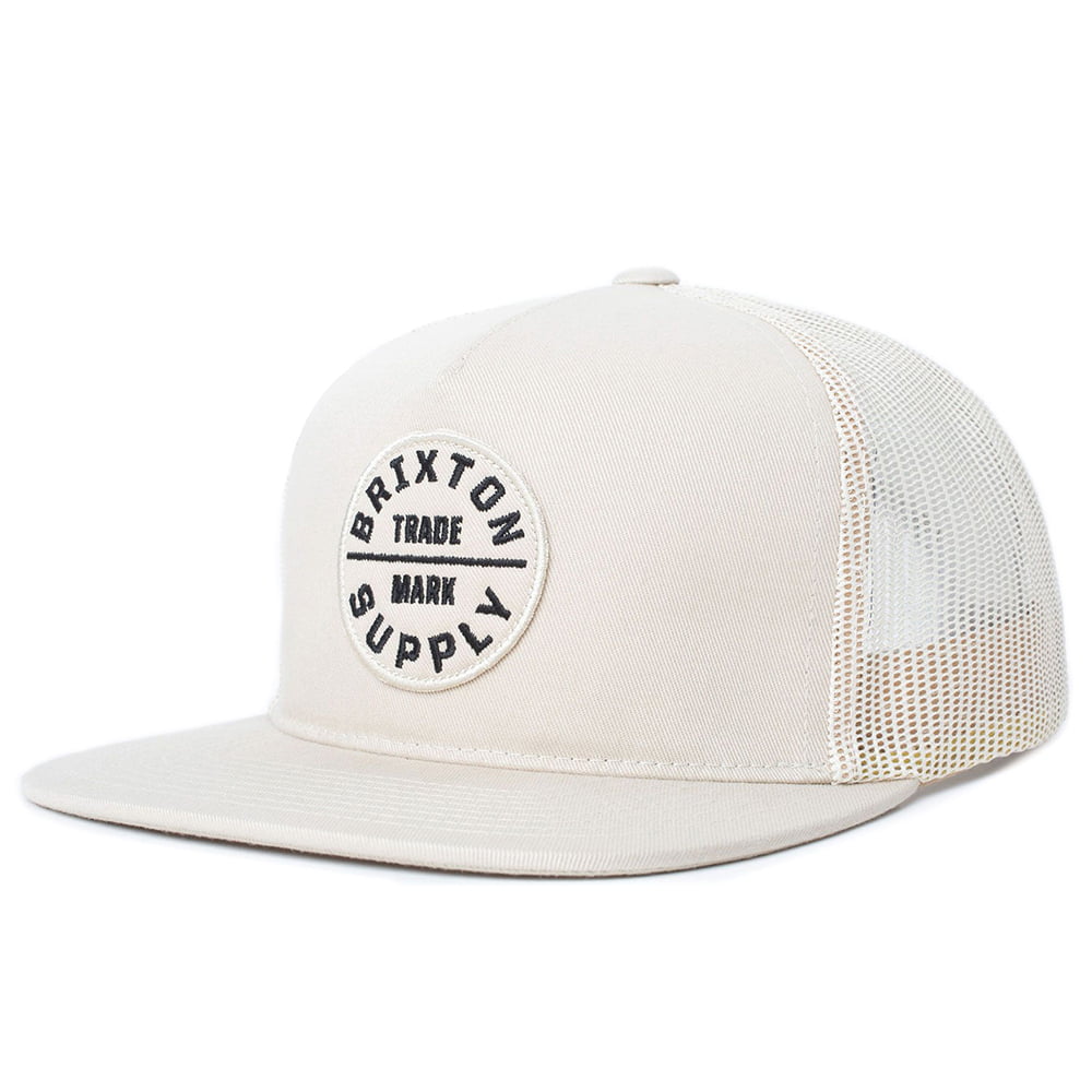 Gorra Trucker Oath III de Brixton - Blanco Marfil