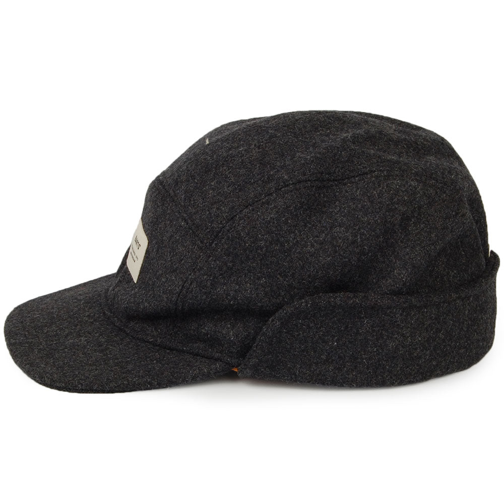 Gorra 5 paneles Samuen con orejeras de Barts - Antracita