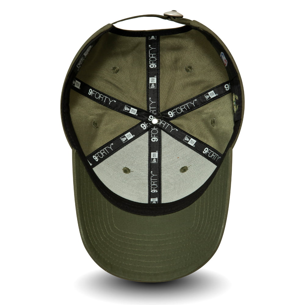 Gorra de béisbol 9FORTY NBA Tonal Nylon Milwaukee Bucks de New Era - Verde Oliva