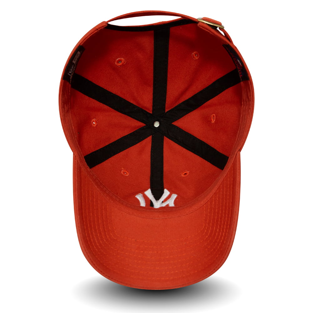 Gorra de béisbol 9TWENTY MLB Washed Casual Classic New York Yankees de New Era - Naranja