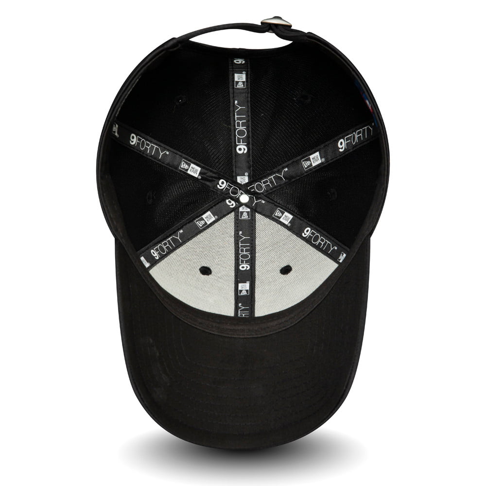 Gorra de béisbol mujeres 9FORTY MLB Satin New York Yankees de New Era - Negro