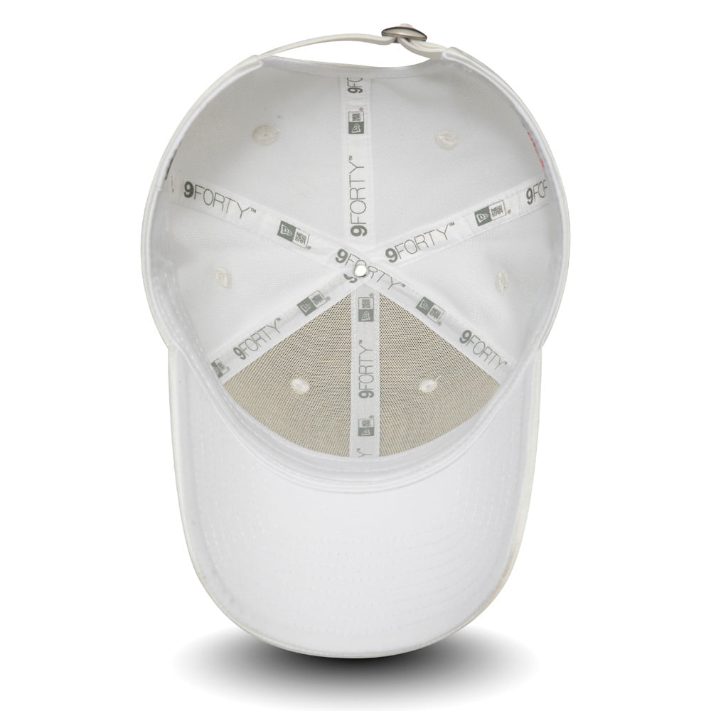 Gorra de béisbol mujeres 9FORTY MLB Satin New York Yankees de New Era - Blanco