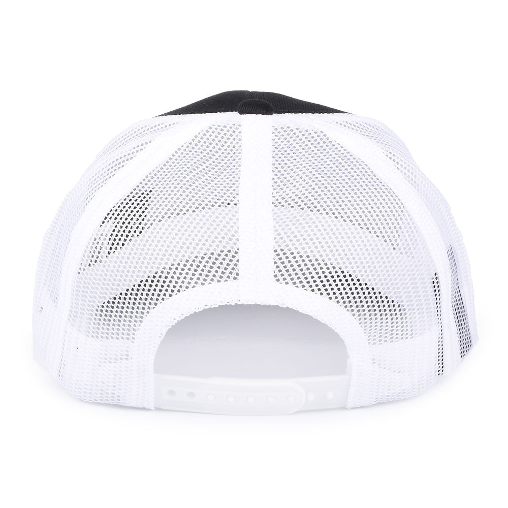 Gorra Trucker Crest MP Malla de Brixton - Negro-Blanco
