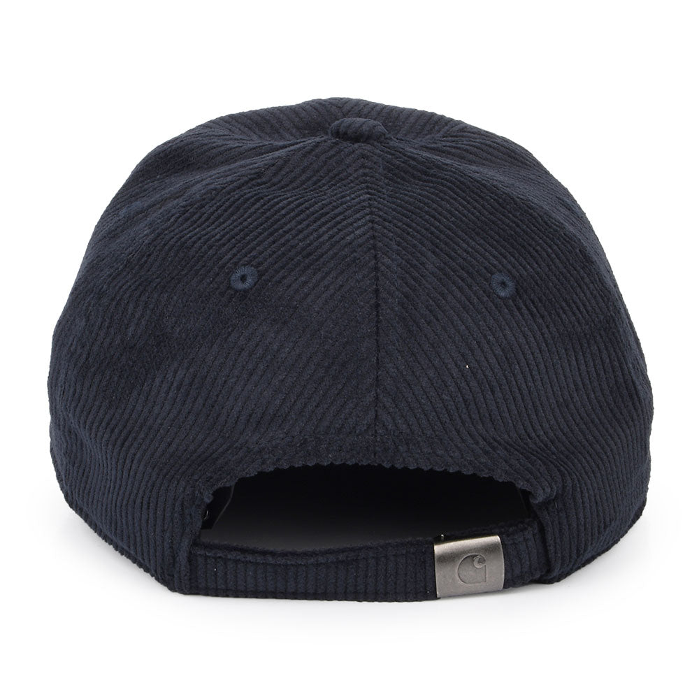 Gorra de béisbol Harlem de pana de Carhartt WIP - Marino Oscuro-Amarillo