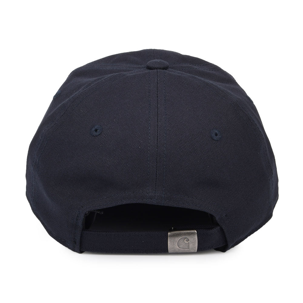 Gorra de béisbol Script de lienzo de algodón de Carhartt WIP - Azul Oscuro